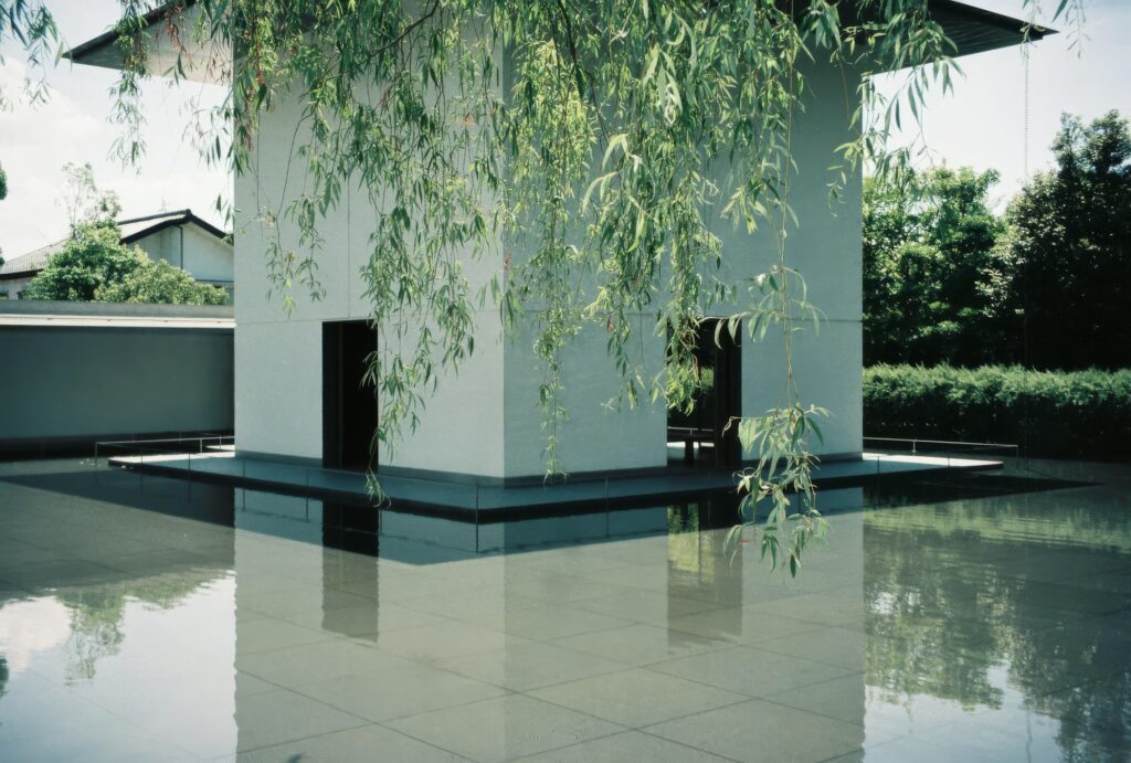 The Water Mirror Garden and pavilion at the D.T. Suzuki Museum in Kanazawa