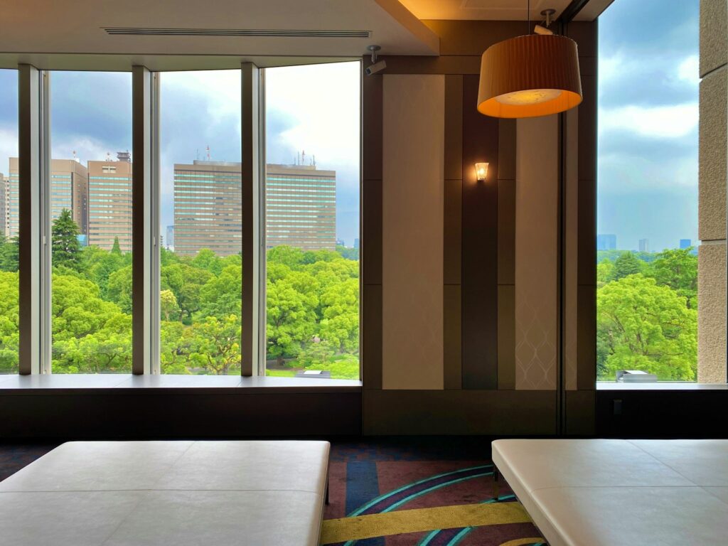 Evenings in a Japanese hotel room are prime time for catching up on your shows.