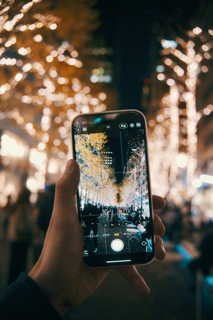 Winter illuminations in Japan. Once the eSIM is set up, it simply works in the background.