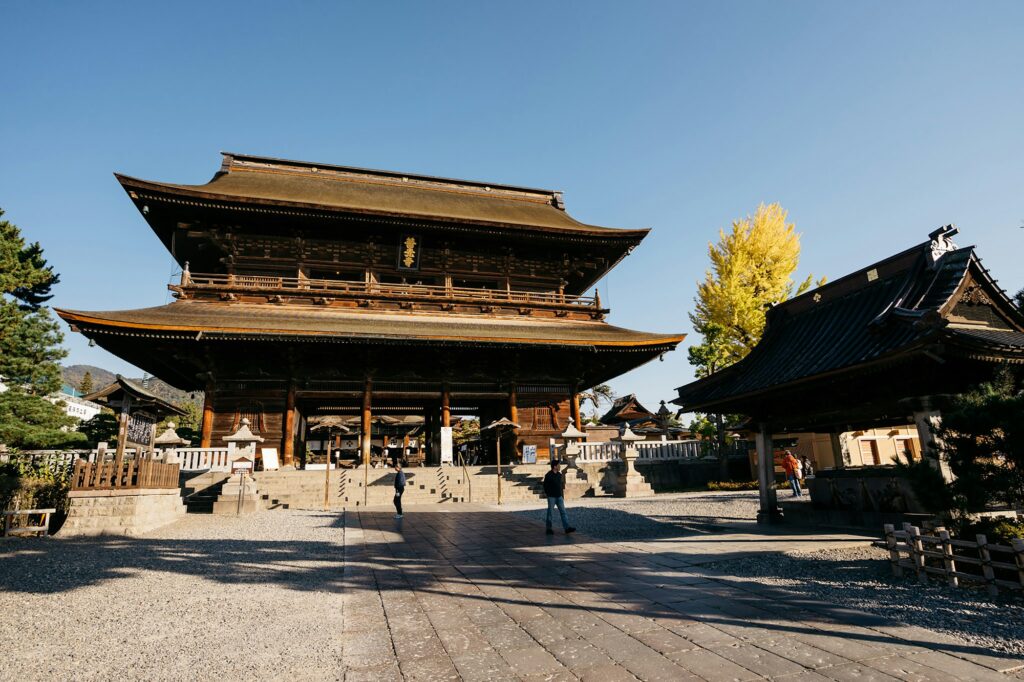 The main hall of Zenko-ji temple in Nagano City